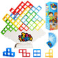 Cerbonny 48Pcs Tetra Tower Stacking Blocks Game, Board Games For Families, Parties, Travel And Team Building, Suitable For 1-4 P