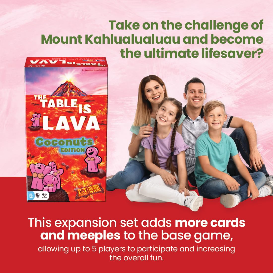 R&R Games Expansion Pack for The Table is Lava - Coconuts Edition, Cardboard, Model RR963