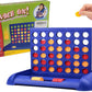 SHUYUE 4 in A Row Board Games Foldable Line up 4 Toys Childrens Educational for Kids Blue