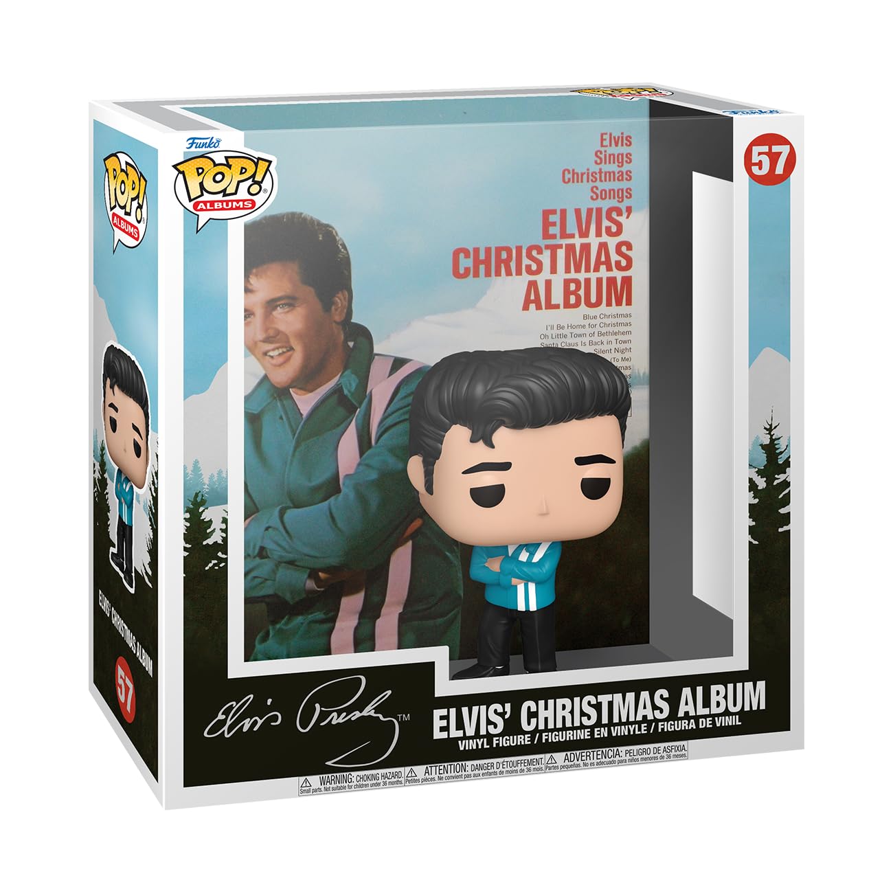 Funko POP! Albums Elvis Presley Xmas Vinyl Figure - Collectible Music Gift - Model 65621 - Multicolor for Kids & Adults