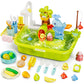 Wee Wonders 3 In 1 Play Sink With Running Water, Play Kitchen Sink Toy With Electric Faucet/Play Food/Pool Toys/Fishing Game, Pr