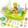 Wee Wonders 3 In 1 Play Sink With Running Water, Play Kitchen Sink Toy With Electric Faucet/Play Food/Pool Toys/Fishing Game, Pr