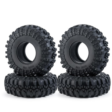 RC-Hub 4pcs 2.2'' Rubber Tires Beadlock Wheel Tires OD with Foam 137mm for 1/10 Axial Wraith 90048 RR10 RC Crawler Car