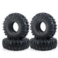 RCLIONS 4PCS 1.9inch RC Crawler Tires Rubber Wheel Tyre 110mm/4.3'' with Foam Insert for 1/10th AXIAL SCX10,TRX4,SCX10 II,D90,D1