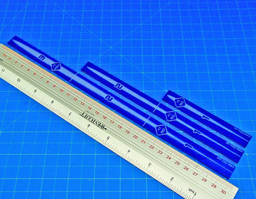 Litko Space Fighter Multi-Range Fire Gauge Set | Compatible With Star Wars: X-Wing | Set Of 3 (Translucent Blue)