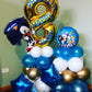 Number 8 Balloon 40 Inch Gold 8 18 28 80 1989 Birthday Balloons, Large Mylar Foil Helium Balloon Birthday Decorations Party Supp