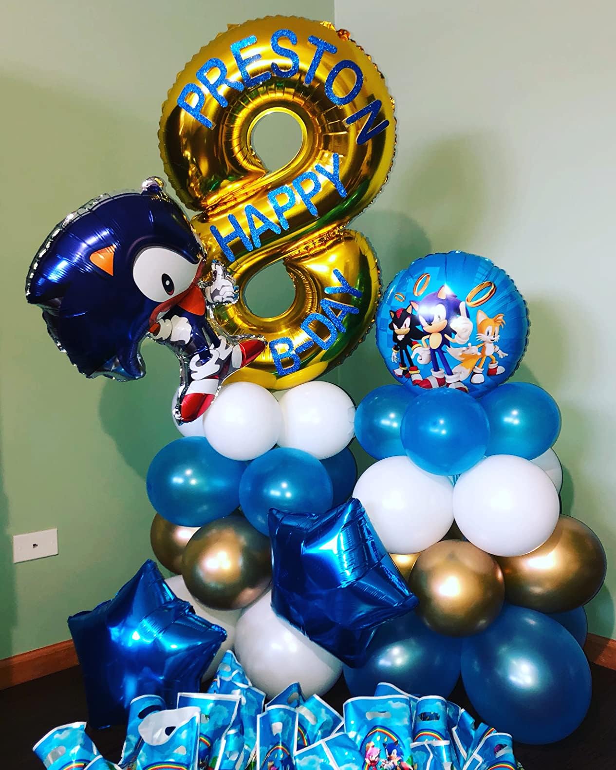 Number 8 Balloon 40 Inch Gold 8 18 28 80 1989 Birthday Balloons, Large Mylar Foil Helium Balloon Birthday Decorations Party Supp