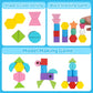 Montessori Toys For 2 3 4 Year Old Kid Boy Girl Toddler, Montessori Wooden Beads Sequencing Toy Set, Lacing Beads & Stacking Blo