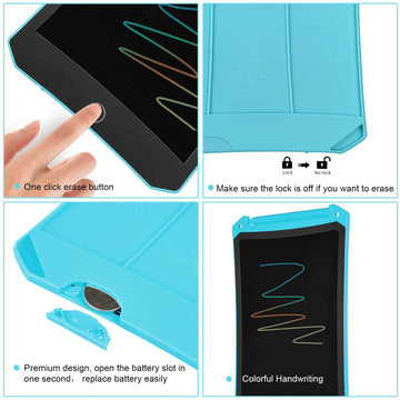 Lcd Writing Tablet For Kids Doodle Board With Bag, Electronic Sketch Drawing Tablet & Pad Activity Games Drawing Board, Etch A L