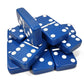 Marion Domino Double 6 Blue Jumbo Tournament Professional Size With Spinners In Elegant Black Velvet Case.