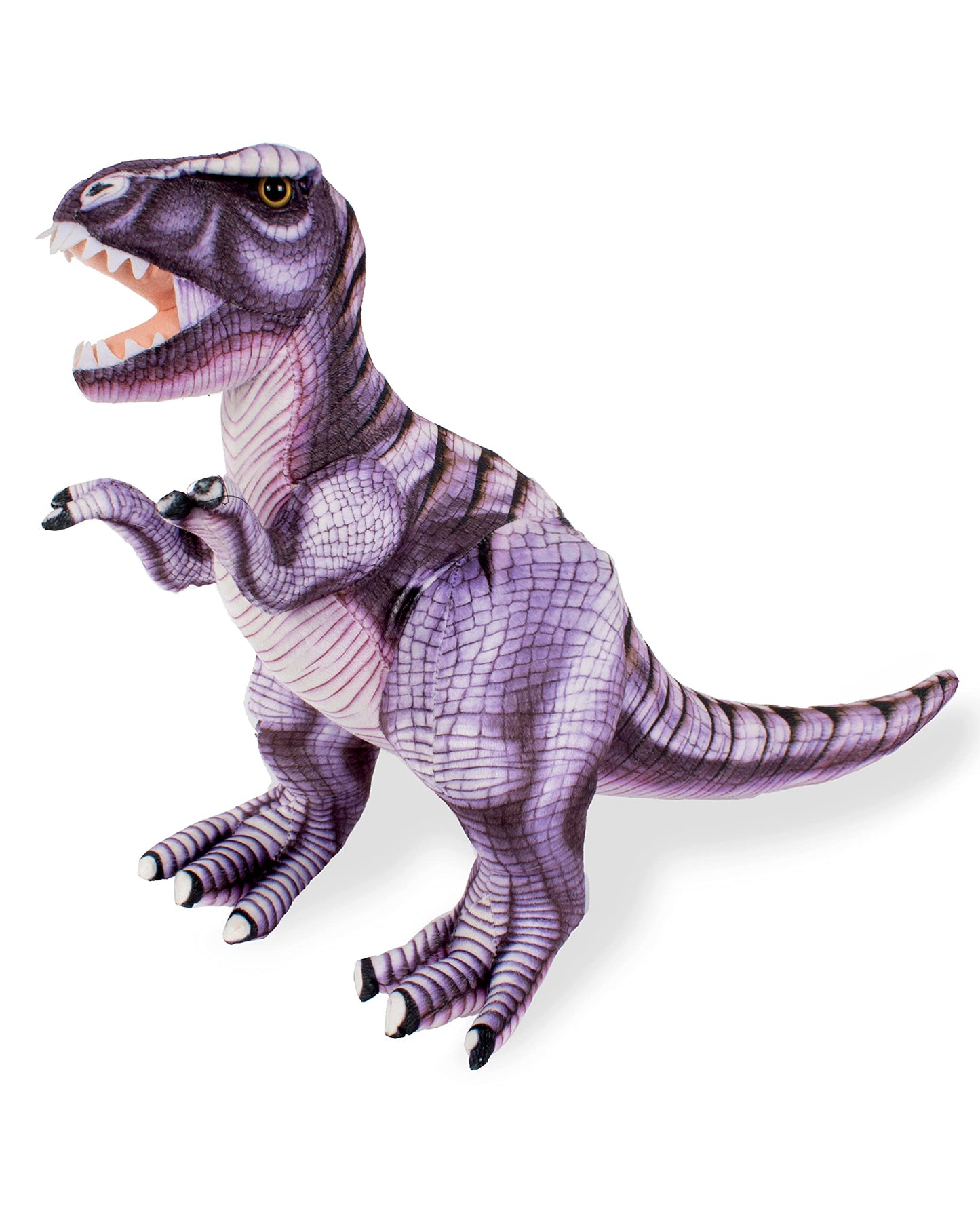 Real Planet 16' T Rex Stuffed Animal - Realistic Dinosaur Plush Toys, Dino Plushie, Cute Dinosaur Plush, Plush Dinosaur Stuffed Animal, (Purple T-Rex, 16') (19.5' Long)