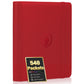 enhanced 9 Pocket Card Binder for 540 Cards  Fabmaker PU Cover Trading Card Binder  Sturdy Card Collection Album  Sleek Card Holder Folders for YuGiOh  MTG  TCG  Game Cards & Sports Cards  Red