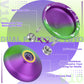 MAGICYOYO Pack of 2 Finger Spin Trick Yoyos  V10 Purple Green & K2 Black Responsive Yoyos for Kids Beginners  Unresponsive Yoyo Bearings Kit for mature-themed Professional +12 Strings  Yoyo Case Storage Bag