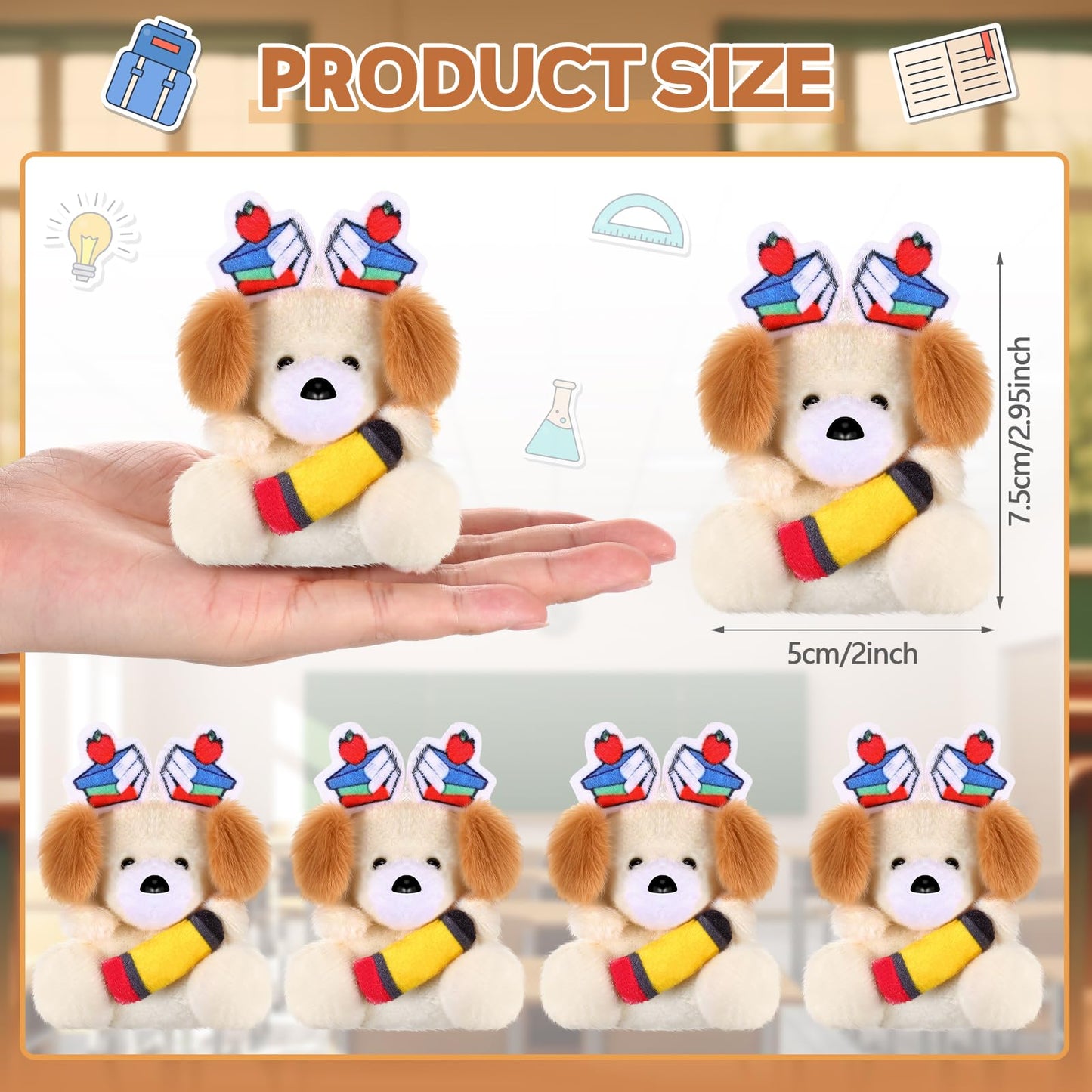 Gejoy 24 Pcs Welcome Back To School Gifts For Kindergarten Mini Stuffed Animals Bulk Tiny First Day Of School Plush Animals Smal