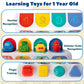 Interactive Cause And Effect Toys For Toddlers 1-3, Pop Up Vehicles Toys For Boys Girls, Sensory Baby Montessori Toys For 1 Year