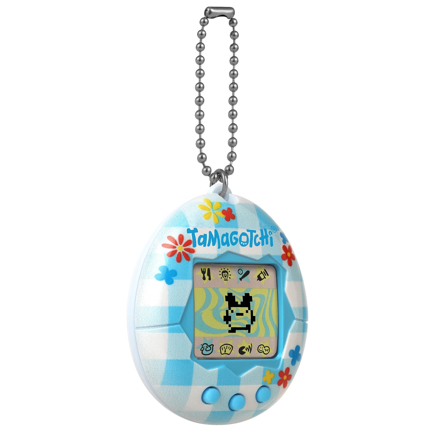 Tamagotchi Original - Flower Gingham (Updated Logo)