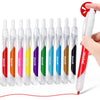 Joycat Click Washable Markers For Kids With Retractable Tips,10 Colors Markers Set,Retractable Markers For Toddlers Kids, Ideal Arts & Crafts Supplies,Coloring Markers,Holiday Gifts For Kids.