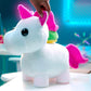 Adopt Me! Neon Unicorn Light-Up Plush, 12 Inch, Soft Cuddly Toy with 3 Light Modes, Exclusive Virtual Item Code, Ages 6+