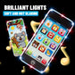 Sujosa 1pcs Black or White Yphone, Pretend Smart Mobile Toy Phone for Toddler Baby & Kids, Musical English Learning Preschool Ed
