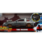 Back to The Future Part III 1:24 Time Machine Rail Wheels Die-Cast Car, Toys for Kids and Adults