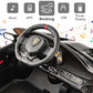 Olakids 2 Seater Kids Ride On Car, 12V 4WD Electric Lamborghini Veneno, Black, 44’’ x 24’’ x 18’’, Remote Control, Music