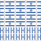 40 Removable Stickers: Israeli Flag, Israel Party Favors, Decals
