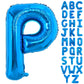Toniful 40 Inch Large Blue Letter P Balloons Giant Alphabet Letter Balloons,Foil Mylar Big Balloons For Birthday Party Anniversa