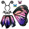 Yamisan Butterfly Costumes For Girls, Kids Fairy Butterfly Wings With Tutu Dress Up For Halloween Party Costume Set - Double Sid