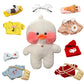 LALAFANFAN Cute Duck Plush Toy Stuffed Animal with 12 Accessories DIY Dress Up Clothes for Kawaii Duck Plush for Kids