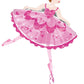 Anagram Dancing Ballerina Shaped Mylar Balloon 35