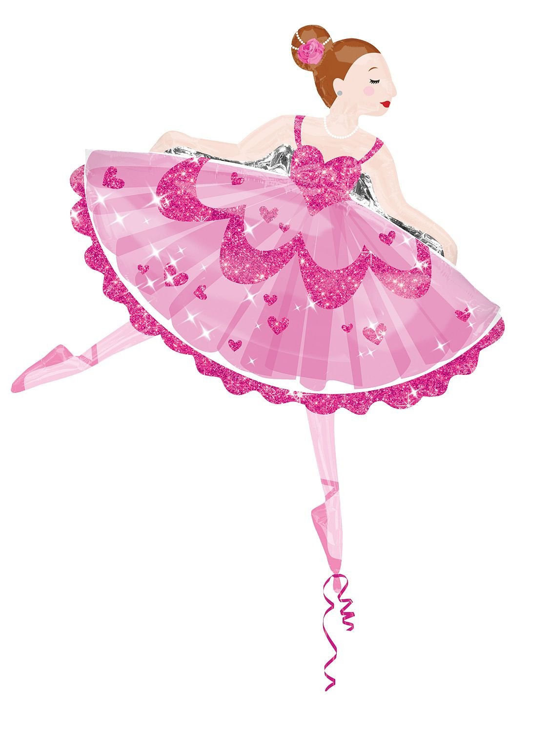 Anagram Dancing Ballerina Shaped Mylar Balloon 35