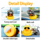 Wonuu Rubber Yellow Duck Car Ornaments Cool Duck Car Dashboard Decorations With Propeller Helmet Sunglasses (Digital Camo-Yellow G)