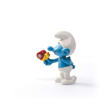 Schleich Smurfs, Collectible Retro Cartoon Toys For Boys And Girls, Smurf With Butterfly Toy Figurine, Ages 3+
