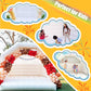Inflatable White Bounce House Castle, 13X13X10Ft Large Jumper Pvc Bouncy House With Dome And Blower For Toddler Kids And Adults