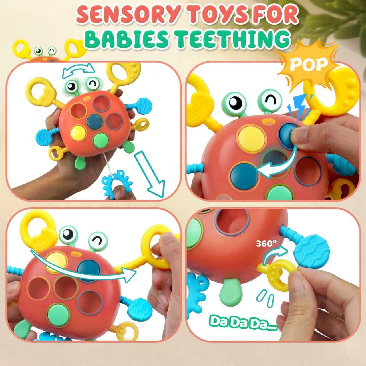 Christmas Stocking Stuffers for Toddlers Airplane Travel Toys for Toddler 1-3 Sensory Montessori Toys for 1+ Year Old Silicone P