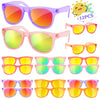 Rugort Kids Sunglasses Bulk Party Favors - 12 Packs Girls Sunglasses For Kids Age 3-8 With Uv 400 Protection, Neon Sunglasses Fo