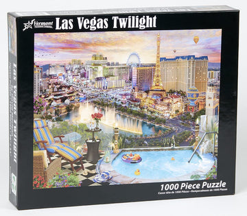 Vermont Christmas Company Las Vegas Twilight Jigsaw Puzzle 1000 Piece
