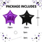 TONIFUL 30Pcs 18 Inch Large Purple Black Star Shape Foil Balloons Big Stars Helium Mylar Ballons for Halloween Birthday Wedding