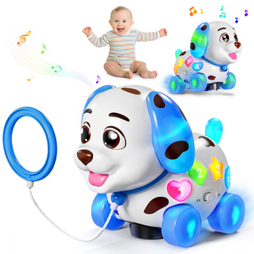 Musical Toy For 1 Year Old Boy Girl, Baby Toys 6-12-18 Months, Puppy Toddler Learning Toy For 1 Year Old Girl Gift, Bilingual Ed