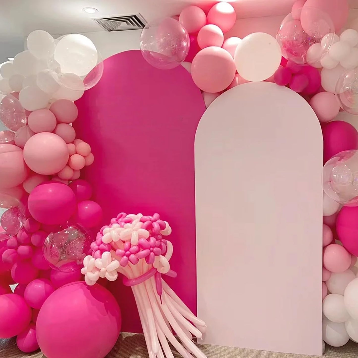 Voircoloria Hot Pink Balloons, 66Pack 12Inch Dark Pink Latex Party Balloons For Wedding, Birthday, Graduation, Bridal Shower, Ba