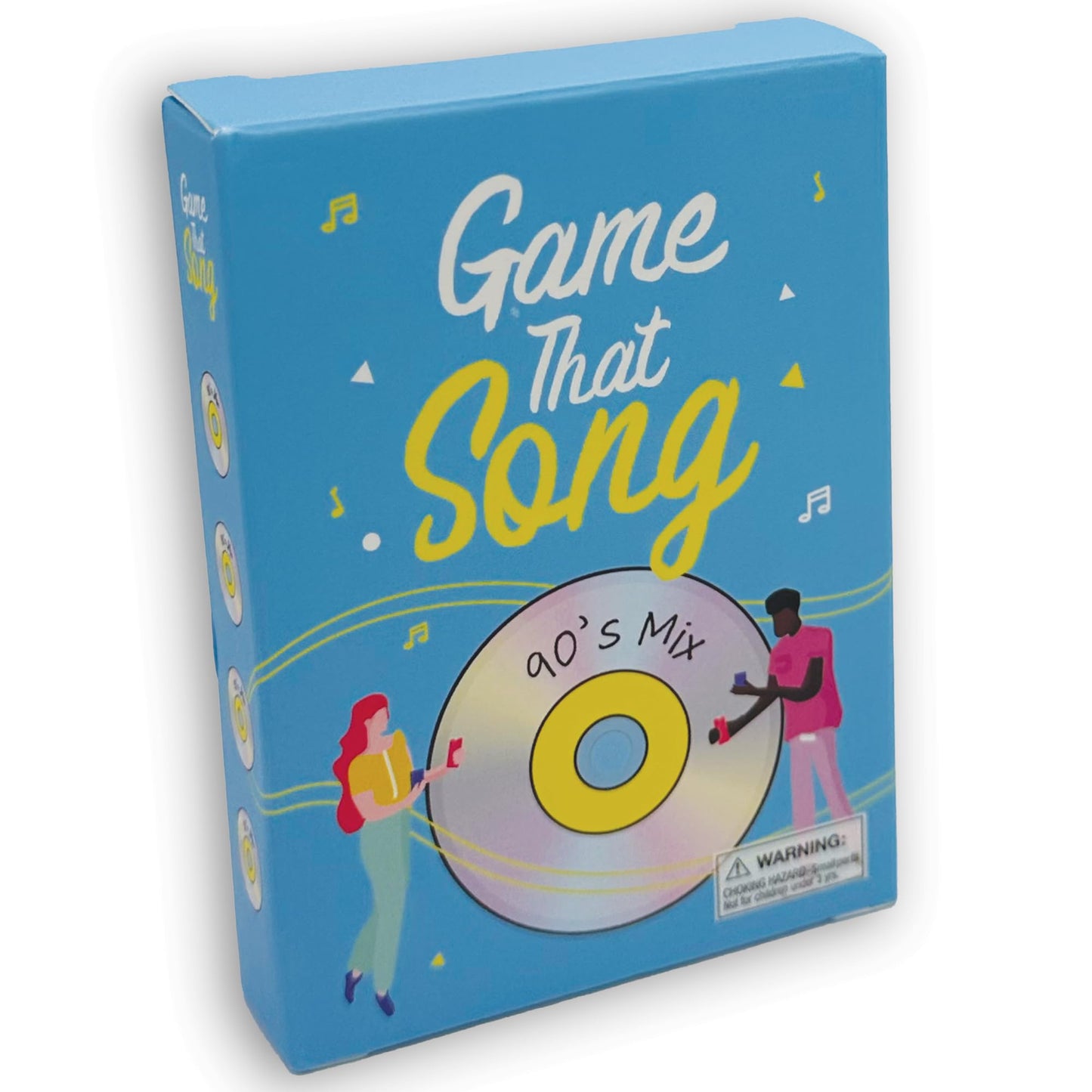 Game That Song 90's Mix Expansion - 50 New Cards - Cardstock - Family Fun Game for Adults & Teens - White/Off-White