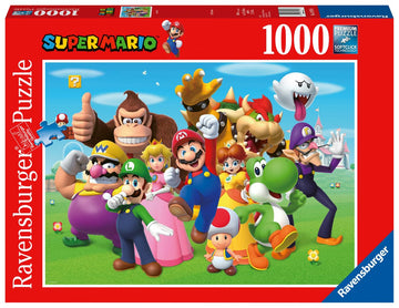 Ravensburger Super Mario Brothers Bros 1000 Piece Jigsaw Puzzle for mature-themeds and Kids Age 12 Years Up  500  Green