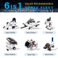 Hechify 6-in-1 Solar Robot Building Kit, Educational STEM Toy for Ages 8-13, White, Model 219A, Perfect Birthday Gift for Kids