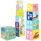 Boppi Baby Stacking Blocks Farmyard Animal Toys With Letters And Numbers, Montessori Cubes For Toddlers, Preschool Learning Toys