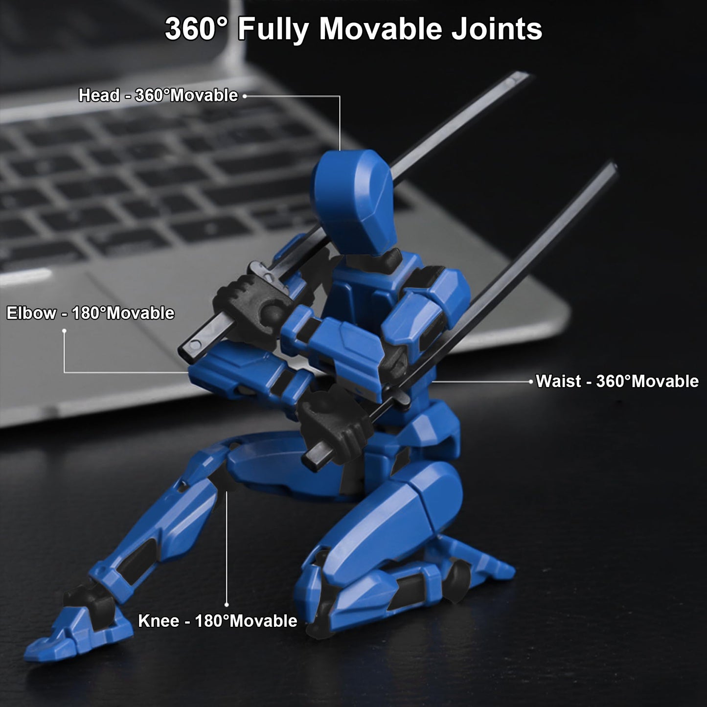 Keggtun T13 Action Figure Set, 3D Printed Multi-Jointed, Titan 13 Action Figures, Multi-Articular Lucky Mobile Robot Nova T-13,