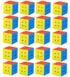 CFMOUR 20 Pack 3x3 Speed Cube Set - Stickerless Magic Cubes Bundle 3x3x3- Fast Turning Birthday Party Easter Valentines Day Gifts Puzzle Game Brain Toy for Kids and mature-themed