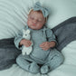 SCOM 18 Realistic Reborn Baby Doll - Lifelike Anatomically Correct Vinyl Baby Girl for Kids Age 3+, Perfect Gift in Levi Color
