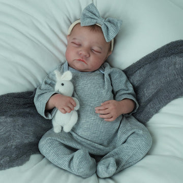 SCOM 18 Realistic Reborn Baby Doll - Lifelike Anatomically Correct Vinyl Baby Girl for Kids Age 3+, Perfect Gift in Levi Color