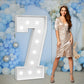 Imprsv Marquee Numbers Large 7Th-Birthday Decorations: 4Ft Light Up Number Party Decor 7 Year Old Girl And Boy Birthday Decorati