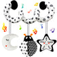 Fnqutoy Car Seat Toys Stroller Spiral Hanging Stroller Black And White High Contrast Baby Toys For Newborn,Infant Plush Activity